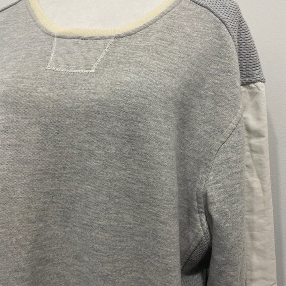 Scotch & Soda Grey & Cream Trim Long Sweatshirt Size XXL - Picture 4 of 9